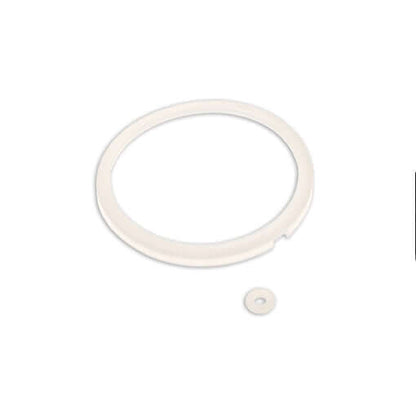 Silicone bowl gasket and o-ring for 300 style milking claws, enhancing dairy parlor efficiency and cow teat health.